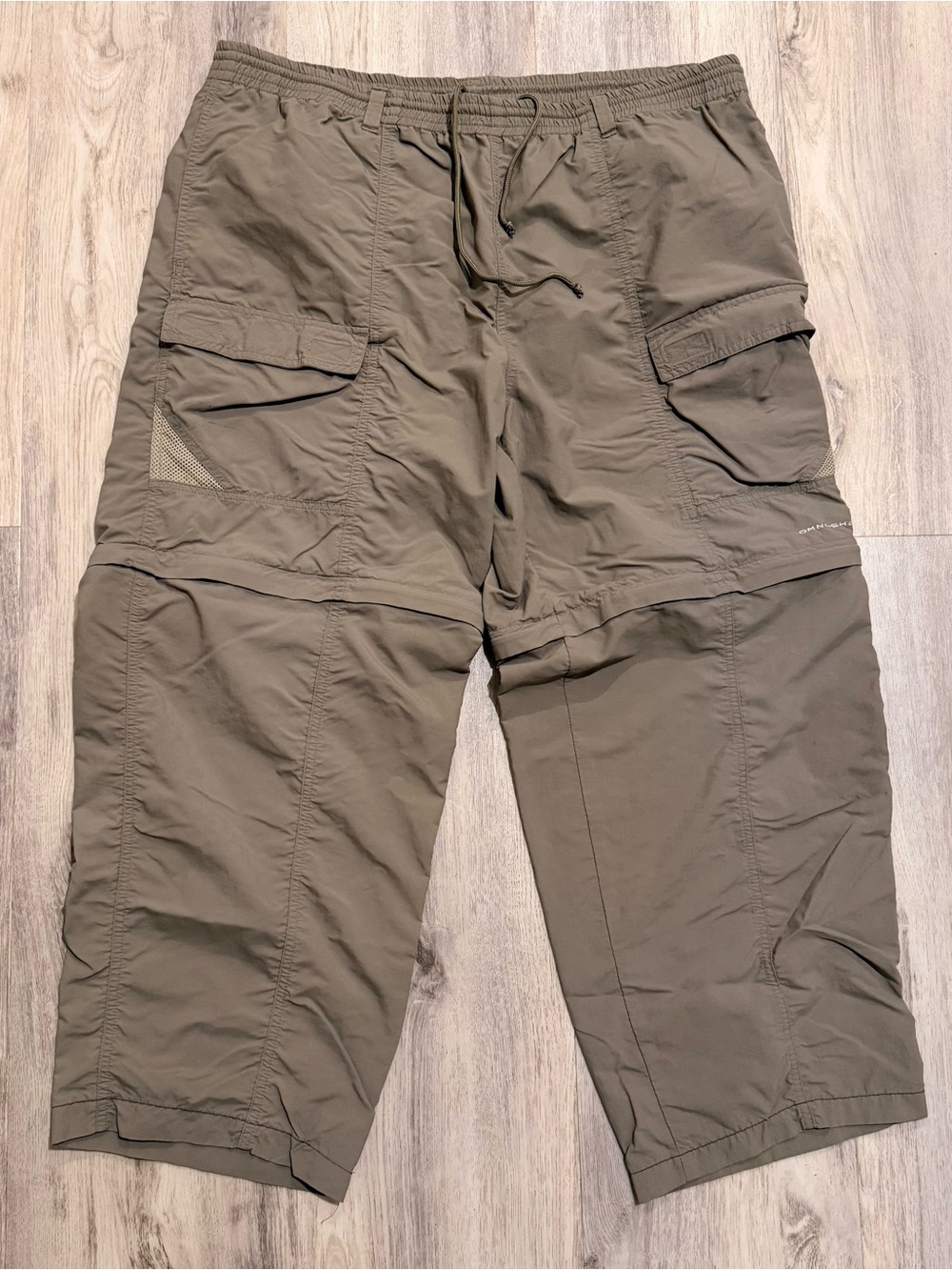 Columbia PFG Men's Convertible Fishing Pants Large 34L Khaki Omni-Shade